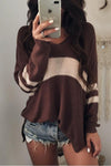 V Neck Knit Hollow Out Sweaters