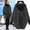 Fashion High Collar Loose Irregular Wool Coat