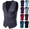 Men's Slim Solid Color Lattice Suit Vest