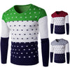 New Men's Color Matching Warm Sweater