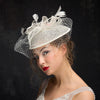 New Fashion Mesh Feather Top Hat