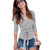 New Cross Strap Long Sleeved Sweater Top