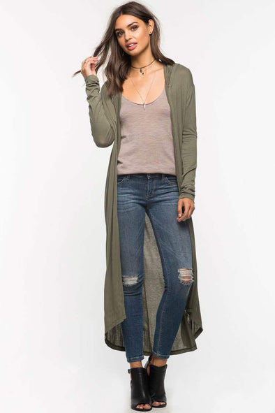 New solid color thin long sleeve cardigan