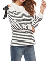 Colorblock Striped Long-Sleeved T-Shirt