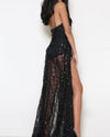 Women's Sequins V-neck Sexy Evening Dress