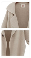 Fashion Solid Turn-down Collar Cotton Knitting Cardigan