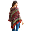 Hit Color Tassel Wear on Both Sides Cloak Knitting Sweaters