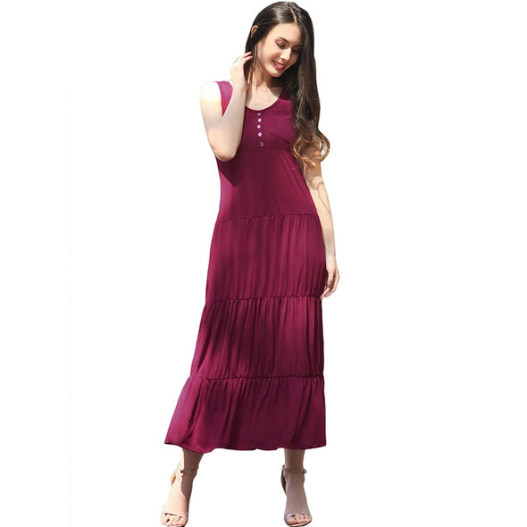 2022 Summer Solid Colour Ladies Spaghetti Strap Casual Sleeveless Pleated Dresses