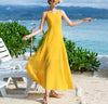 Chiffon Slim Beach Maxi Dress