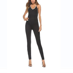 Colorblock Sexy Slim Casual Jumpsuits
