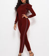 Classic Solid Color Patchwork Jumpsuits