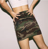 Camouflage Sexy Bodycon Casual Skirts