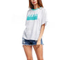 Casual Round Neck Letter Print Short Sleeve T-shirts