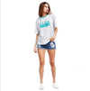 Casual Round Neck Letter Print Short Sleeve T-shirts