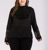 Chiffon Long Sleeve Chiffon Blouse Plus Size Tops