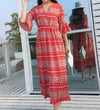 Bohemian Print Beach Chiffon Plus Size Maxi Dresses