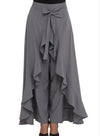 Casual High Waist Loose Solid Color Pants