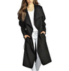 Cotton Solid Color Long Casual Lapel Coats