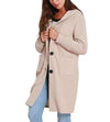 Casual Hooded Turndown Collar Long Coats