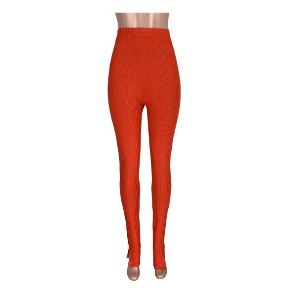 Summer 2020 women's pants high-waisted leggings hip hop pants sexy slit nightclub bandages sweatpants