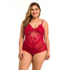 One Piece Sexy Lingerie Women Plus Size V-Neck Mesh Lace Teddy Lingerie Sexy Slim Underwear Babydoll Nightwear