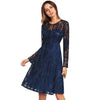 Women Strapless Lace Dress