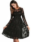 Women Strapless Lace Dress