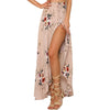 Bohemian Floral Print  Ankle-length Natural Summer Casual Half Skirt