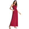 2022 Summer Sleeveless Tank  Casual Dresses O-Neck Tunic Elegant Solid Maxi Dress