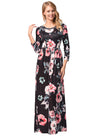 Floral Print Women Casual Tunic Boho Long Sleeve Beach Dresses