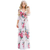 2022 Summer V-neck  Long Dress Floral Print  Casual Elegant dress