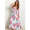 2022 Summer V-neck  Long Dress Floral Print  Casual Elegant dress