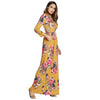 2022 Summer Floral Print Dress Boho Casual Tunic Long Sleeve Women Party Dress