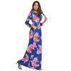 2022 Summer Floral Print Dress Boho Casual Tunic Long Sleeve Women Party Dress