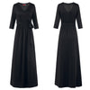 2022 Summer V-neck Robes High Waist  Sexy Solid Casual With Belt  Maxi Dress