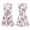 Sexy Deep V Neck Floral Print Tank Casual Mini Dresses