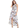 2022 Women Summer Boho Dress Off Shoulder Long Floral Print Dresses