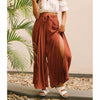 Women irregular  straight loose high waist casual pants