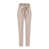 Women Regular Cotton High Waist Plaid Pants