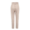 Women Regular Cotton High Waist Plaid Pants