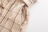 Women Regular Cotton High Waist Plaid Pants