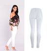 Women's Slim Stretch High Waist Jeans Feet  Pants