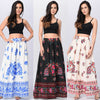 Bohemian Floral A-line None Floor-length Skirts