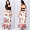 Bohemian Floral A-line None Floor-length Skirts