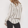 Spring Autumn V-Neck Long Sleeve Striped Casual Blouse