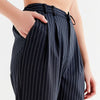 England Style Ankle Length Striped Pencil Pants