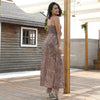 Backless Suspender Elegant Chiffon Casual Sundress Dress