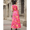 2022 Women Retro Floral Print V Neck Sleeveless Tank Bohemian Long Maxi Dress