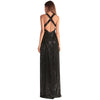 Women's Strap Sexy Cross Open Back Sequin Dress