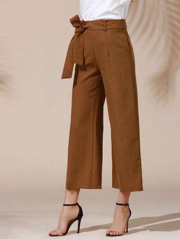 Women Casual High Waist Loose Wide Leg Pants